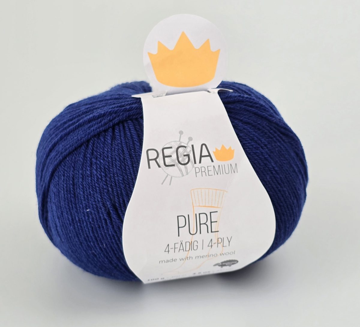 Regia Premium Pure merino zeķu dzija 00050 Navy - Image 1