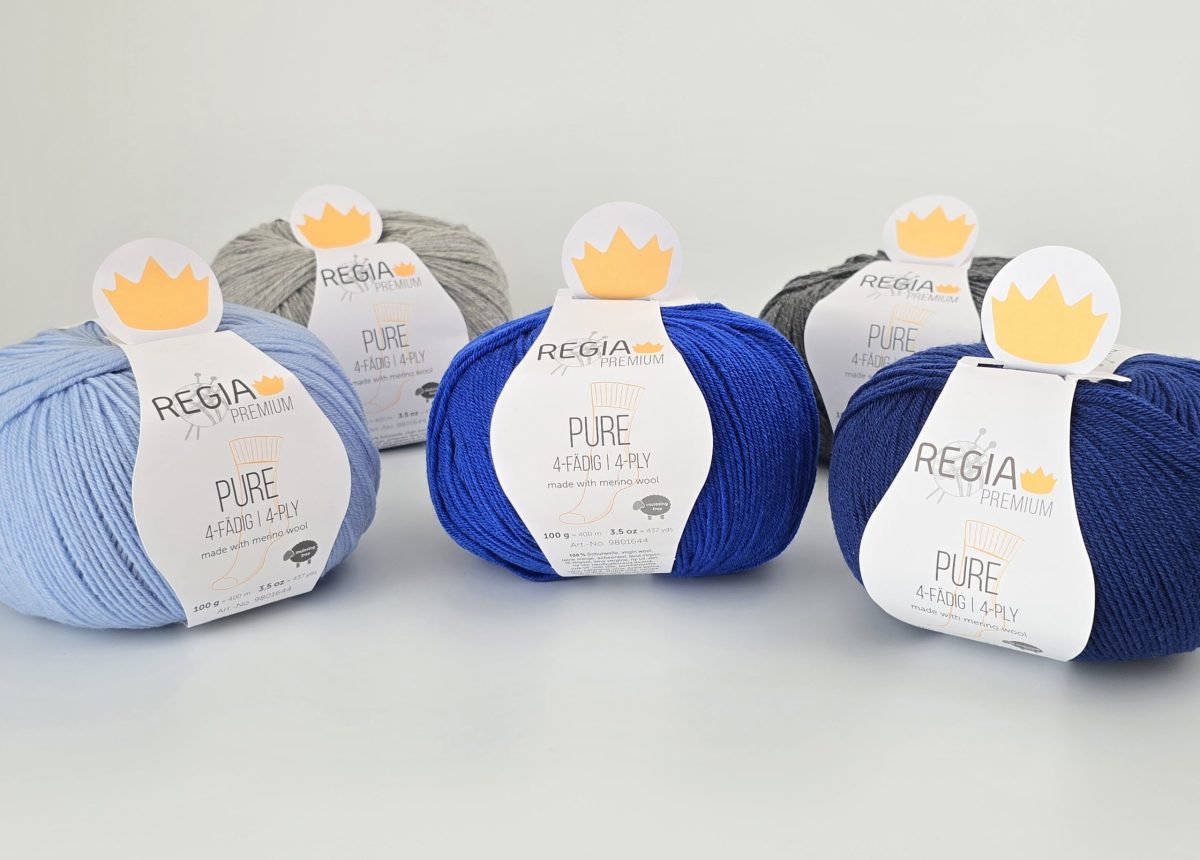 Regia Premium Pure merino zeķu dzija 52 Light Blue - Image 2