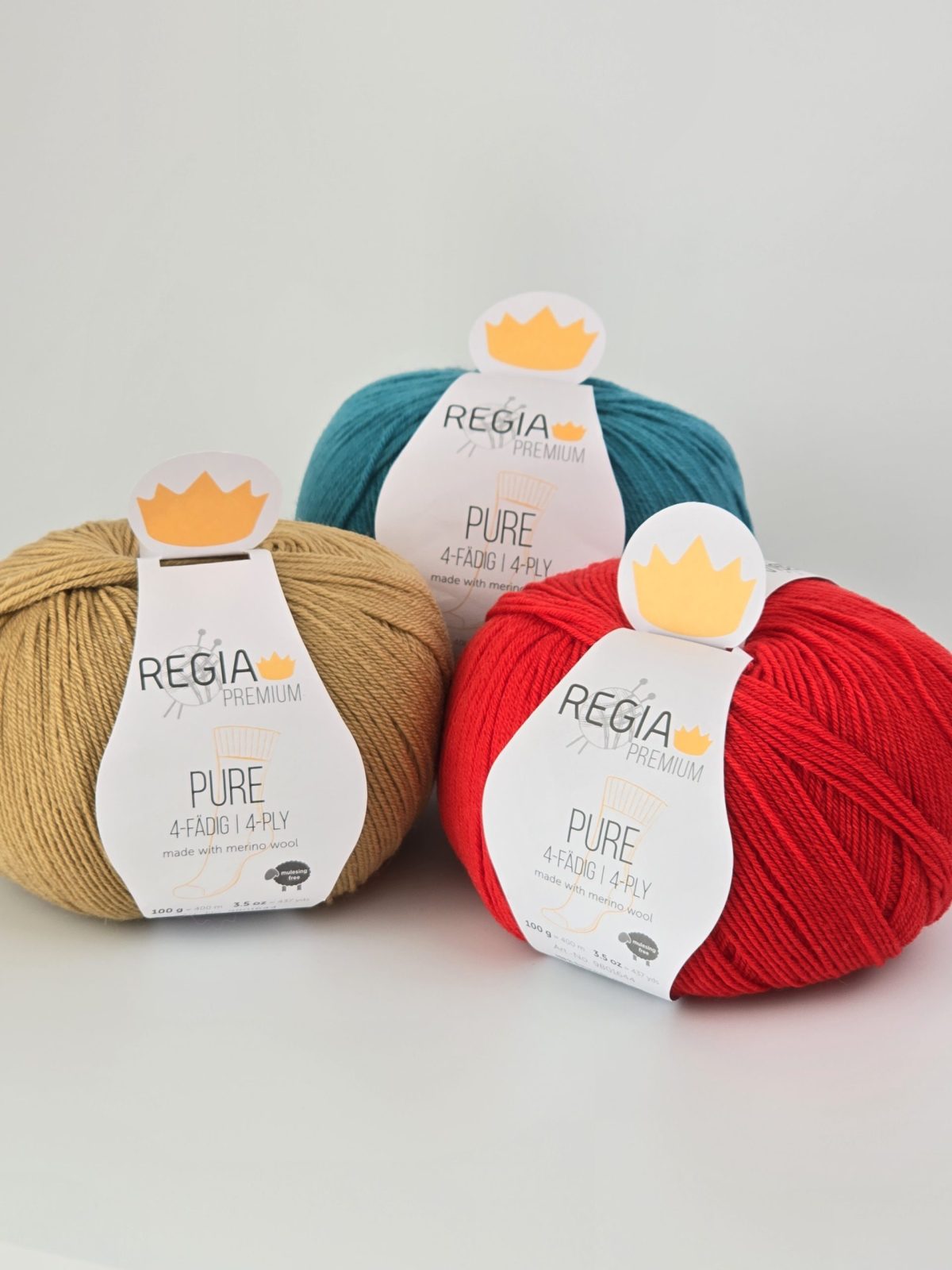 Regia Premium Pure merino zeķu dzija #00005 Camel - Image 2