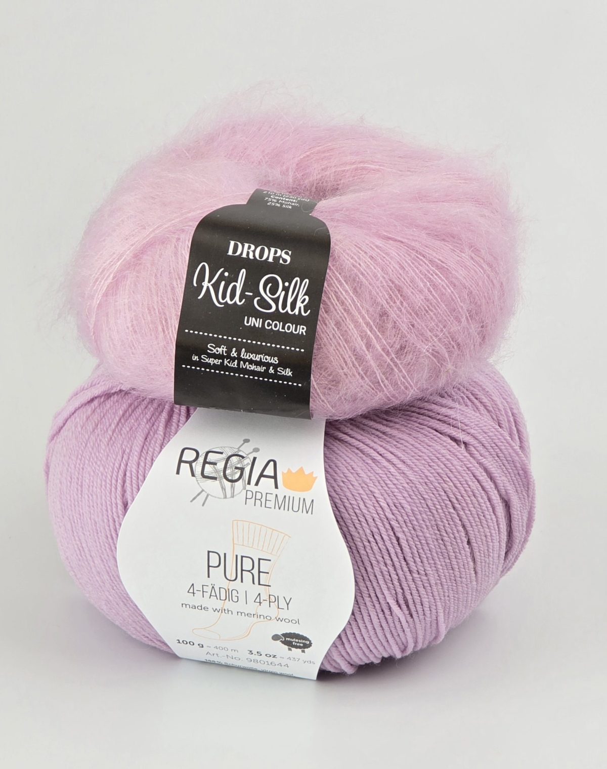 Regia Premium Pure merino zeķu dzija 00045 Lilac - Image 4