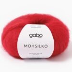 Gabo Wool MOHSILKO mohēras dzija 4866 magoņu sarkans