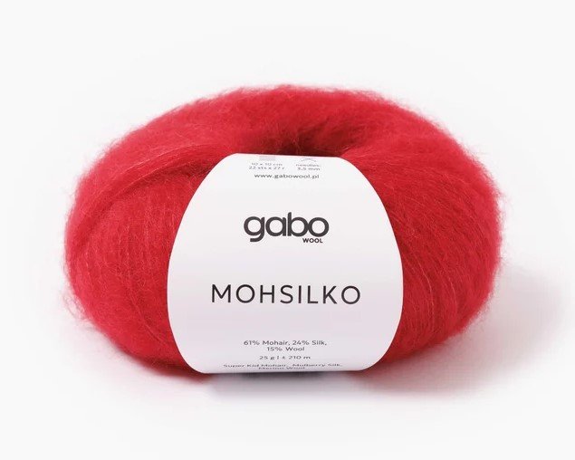GABO_mohsilko_FULL_4866 Gabo Wool MOHSILKO mohēras dzija 4866 magoņu sarkans - Image 1