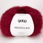 Gabo Wool MOHSILKO mohēras dzija 4015 vīna sarkans
